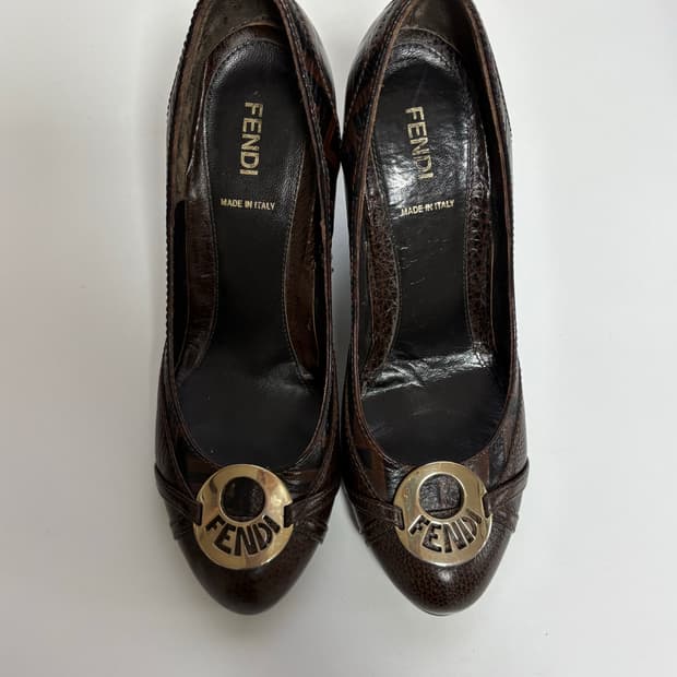 펜디 웨지힐 펌프스 구두 36.5