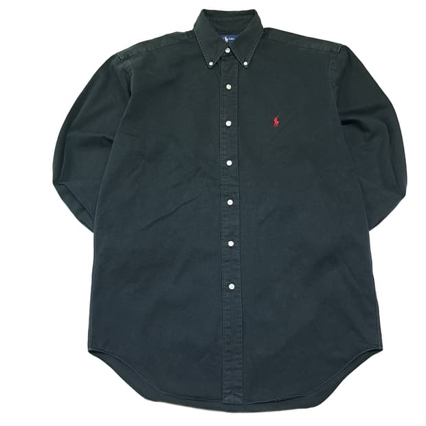 CK109 S 폴로 90s 레드포니 빈티지 블랙 셔츠 남방