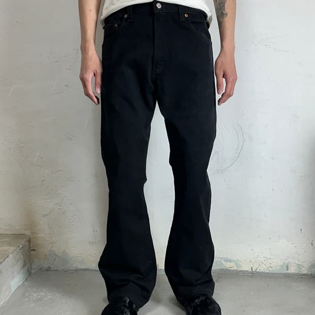00's 빈티지 리바이스 517 블랙 부츠컷 리바이스 플레어진
