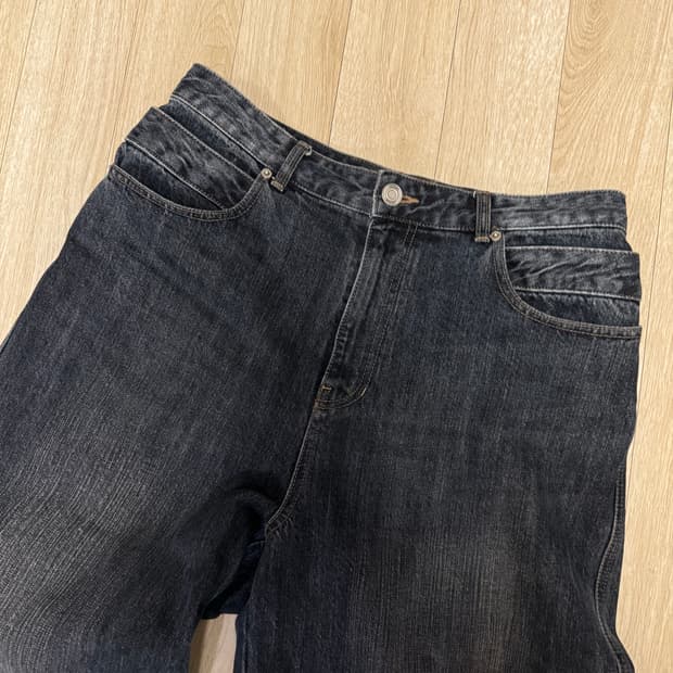 준지 더블웨이스트 데님 블루 46