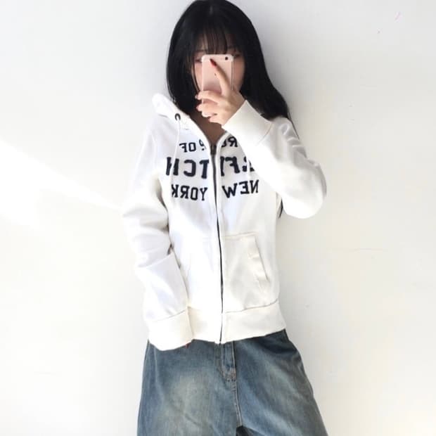 아베크롬비 스펠자수 후드집업