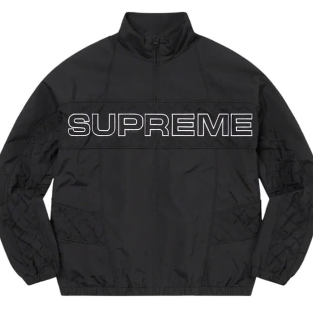 슈프림 자카드 패널 트랙 자켓 