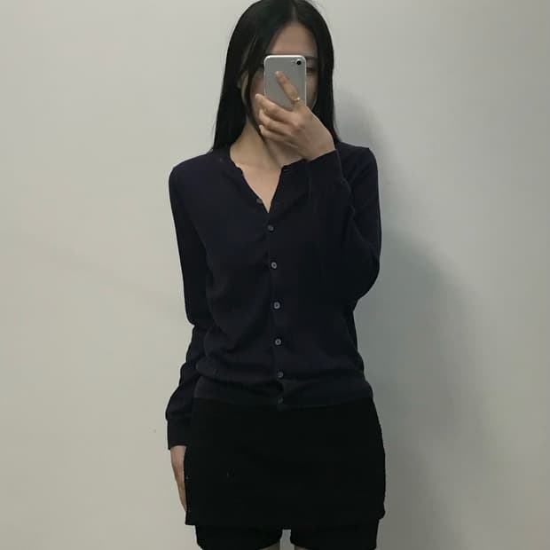 폴로 랄프로렌 자수로고 네이비 니트 가디건