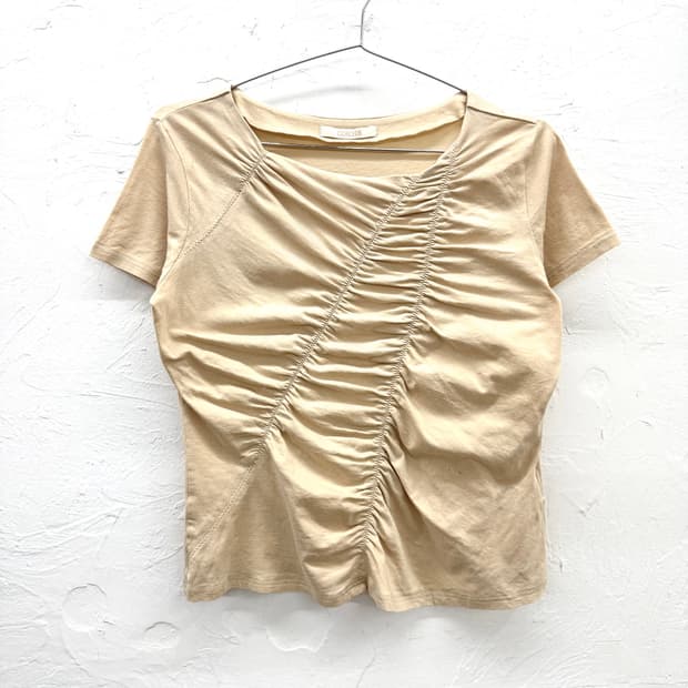 cordier 셔링 티셔츠