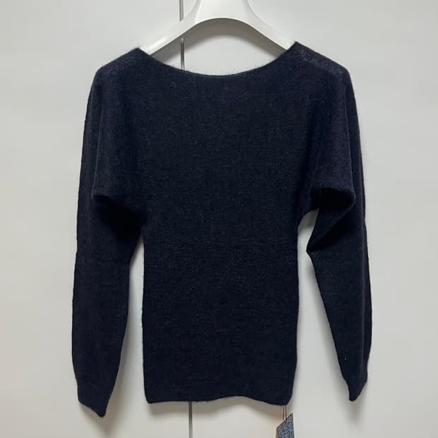 [M]팔로마울 Katz 리브 롱 슬리브리스 탑/네이비