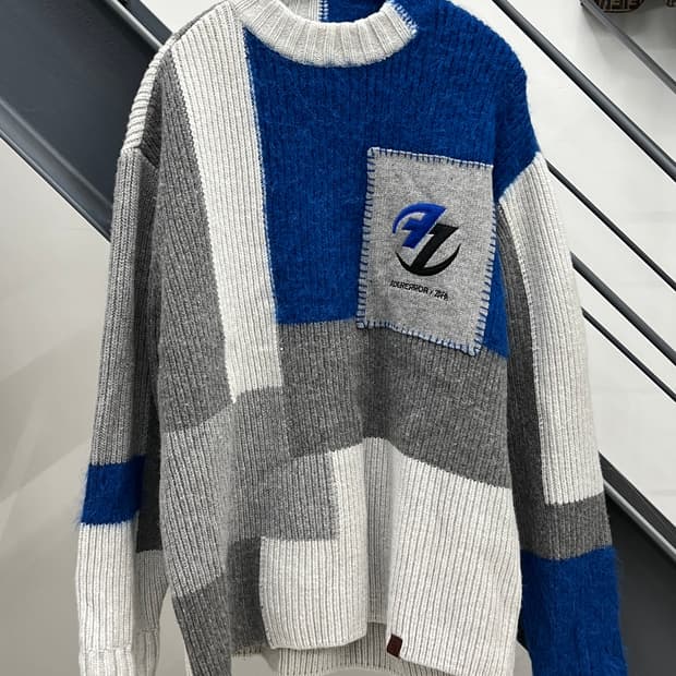 자라 X 아더에러 패치워크 오버사이즈 니트