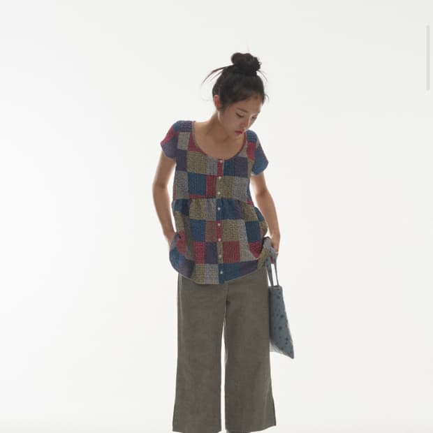 Double capri pants light grey