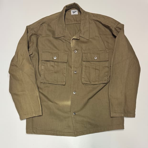 파르티멘토 투 포켓 베이지 트러커 자켓 L