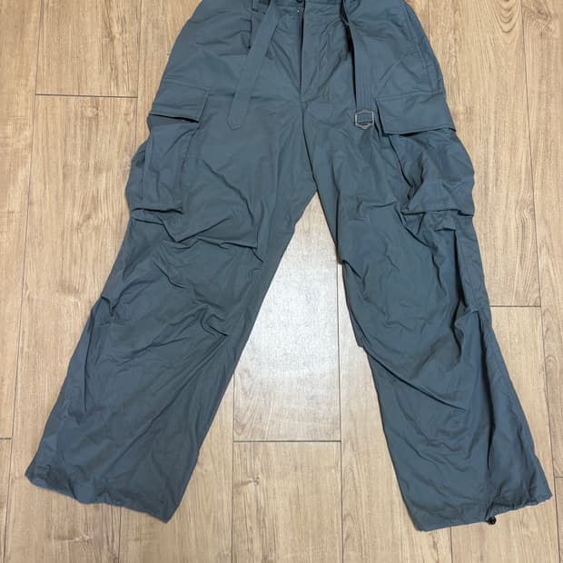 어나더오피스 벨티드 파라슈트 팬츠