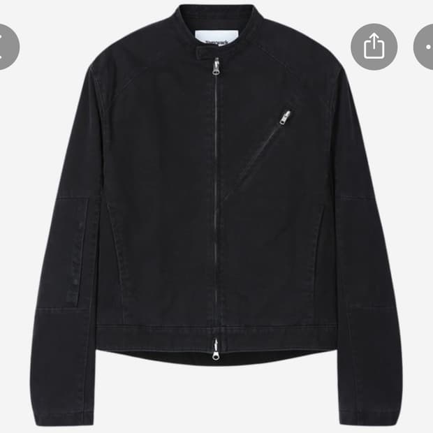 토니웩 가먼트 다이드 코튼 카페 레이서 자켓 m사이즈