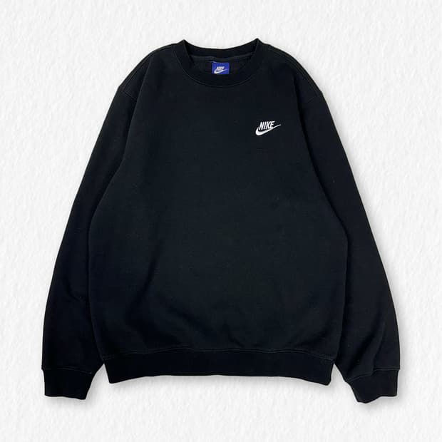 나이키 기모 맨투맨 블랙