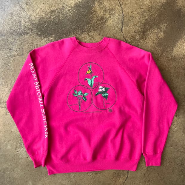 90‘s USA “Wild Flowers” Sweatshirt XL