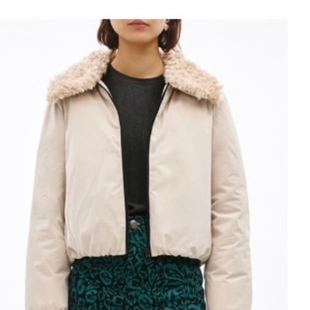 빔바이롤라 아이보리 숏패딩 자켓