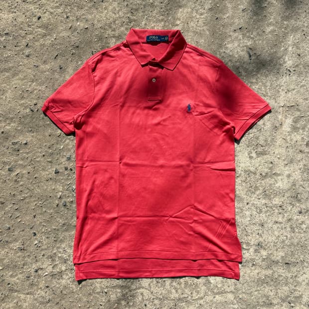 (L) 폴로 랄프로렌 PK 코랄레드 반팔 카라티