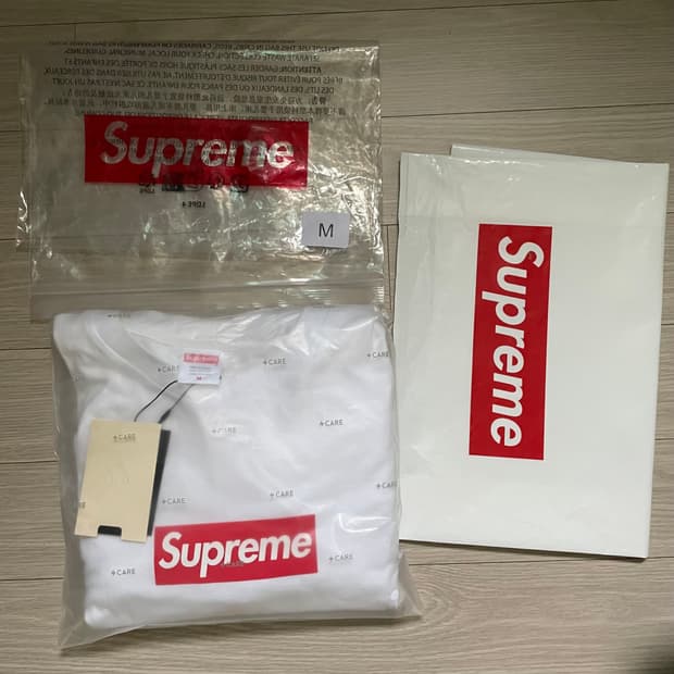 supreme 박스로고 롱슬리브(M)