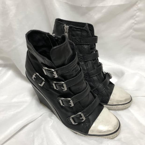 Ash 텔마 웨지힐 스니커즈 35