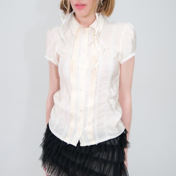 losesleepover pintuck lace blouse