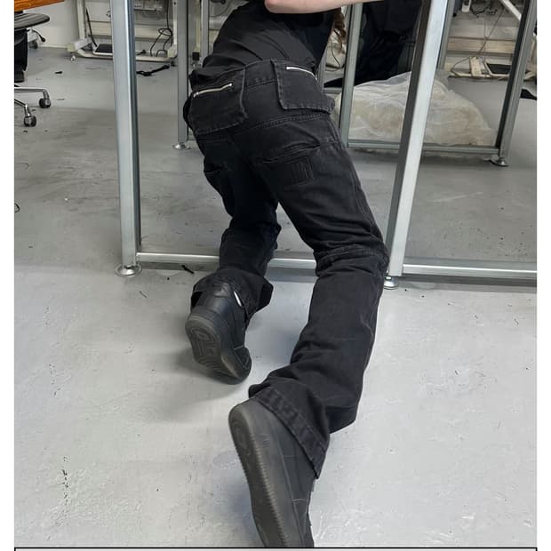 플라스틱프로덕트 백 팬츠 블랙 (MPA Bag pants)