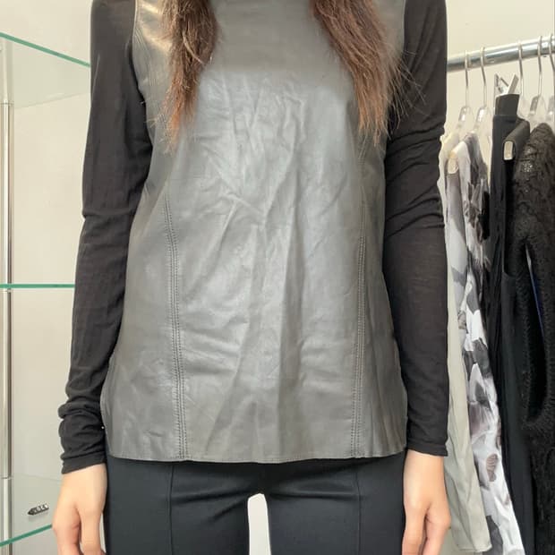 Helmut Lang Lamb Leather Top