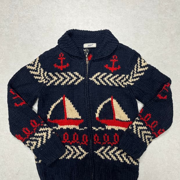 일빈 코위찬 스타일 니트집업 