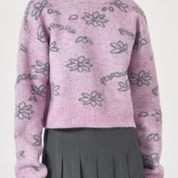 [에잇세컨즈] 라인 자카드 풀오버 S