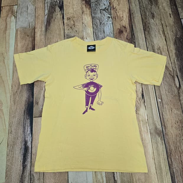 Vintage 90s 밥말리&웨일러스 데뷔 싱글 캐릭터 티셔츠