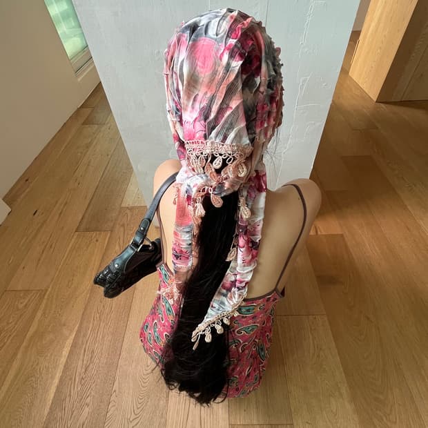 vintage pattern lace scarf