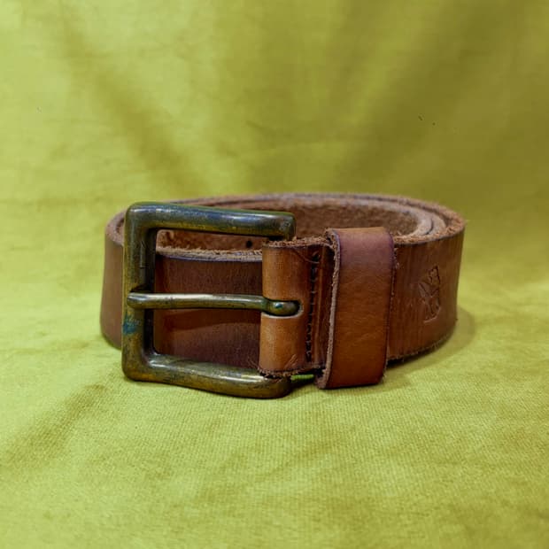 후아유 사각버클 리얼 레더 벨트