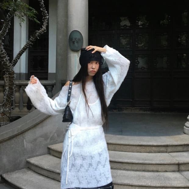 택스처서울 블라우스 원피스 세트 