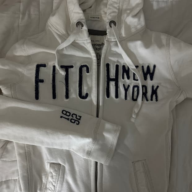 아베크롬비 대장급 화이트 후드집업