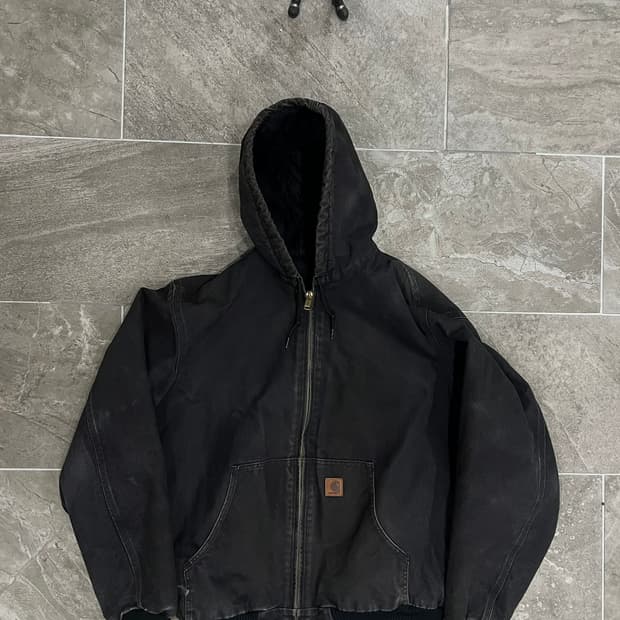 (L-TALL) 칼하트 후드 덕 액티브 자켓 J130 BLK 블랙