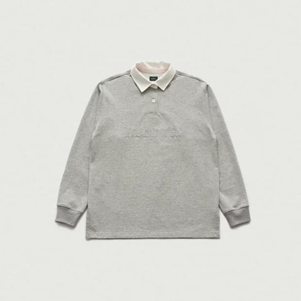 더바넷 Logo Embroidered Rugby Shirt 그레이