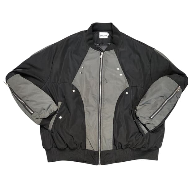 배색 항공점퍼 오버핏 블루종 MA1