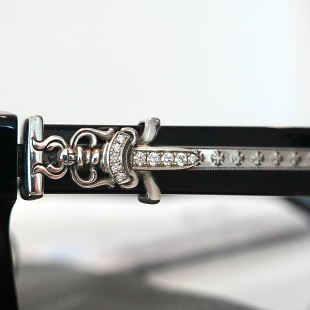 크롬하츠 바질리오네어2 블랙 파베다이아 선글라스/안경