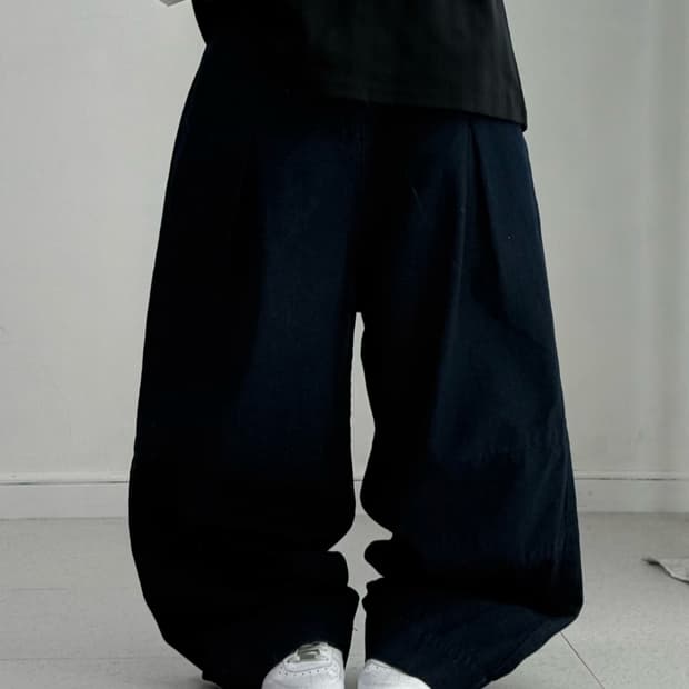 빈티지 모리 배기핏 데님팬츠