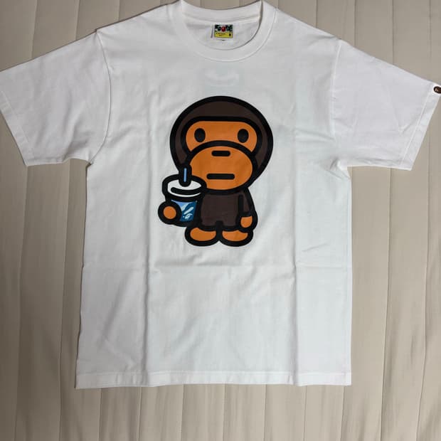 베이프 베이비마일로 카모 쥬스 반팔