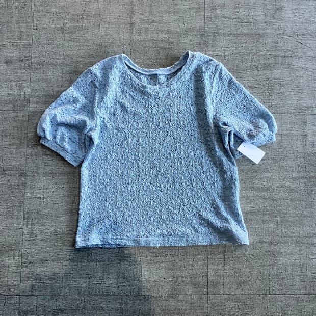 일본빈티지 Gu 하구미모리걸 달천깔페어리 펀칭테리 반팔티셔츠