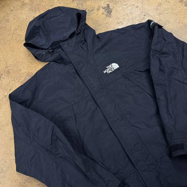 [정품/XS] 노스페이스 블랙 후드 바람막이 자켓 b14