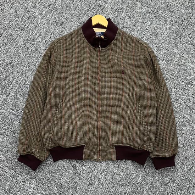 (100)90'S 폴로 헤링본 블루종-M1239