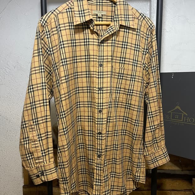 버버리 노바체크 긴팔 셔츠