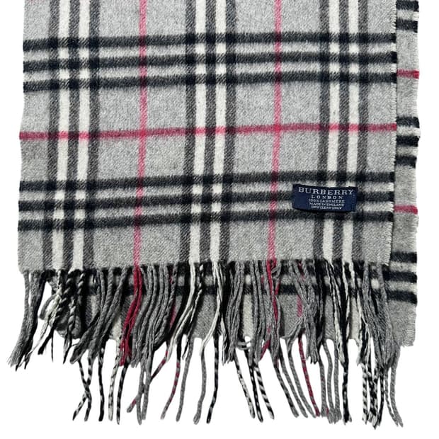 버버리 체크 캐시미어 100% 머플러 목도리