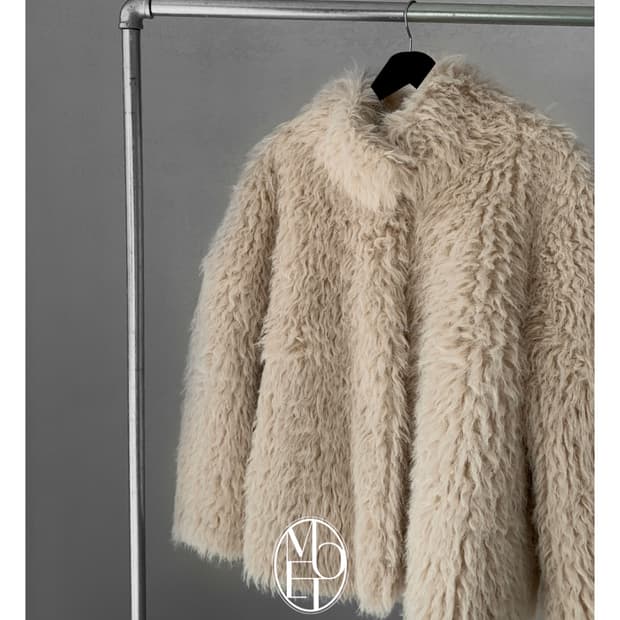 릿킴 무스탕 퍼자켓 베이지 판매해요