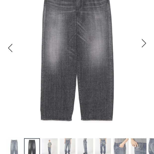 나나미카 셀비지 데님 32 빈티지 블랙