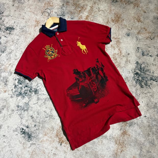 폴로 금장 빅포니 치프키프 커스텀 반팔 티셔츠