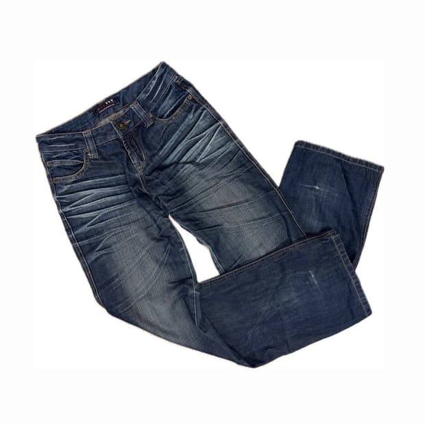 aft jeans 빈티지 워싱 로우라이즈 데님팬츠 청바지 y2k 갸루 상품이미지1
