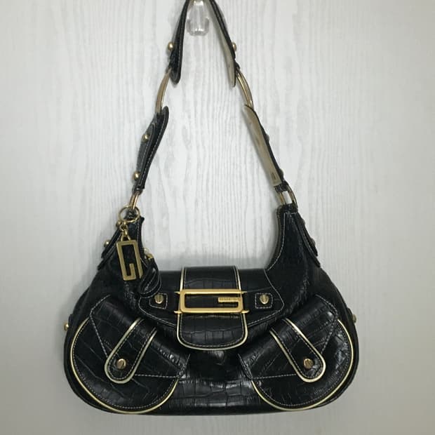 Guess croc leather shoulder bag