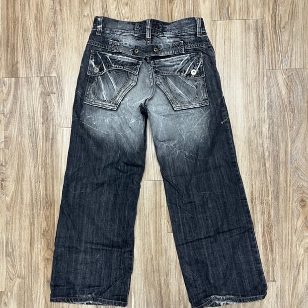 T2X Jeans 빈티지 워싱 청바지 34