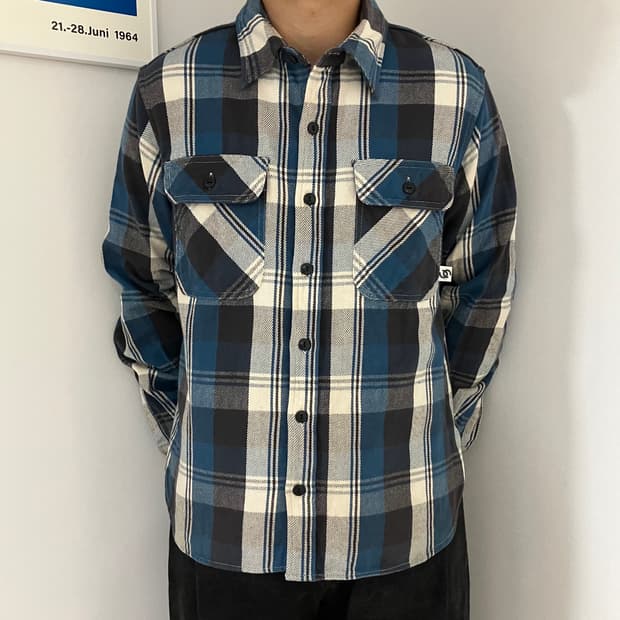 베이프 플란넬 체크 셔츠 bape