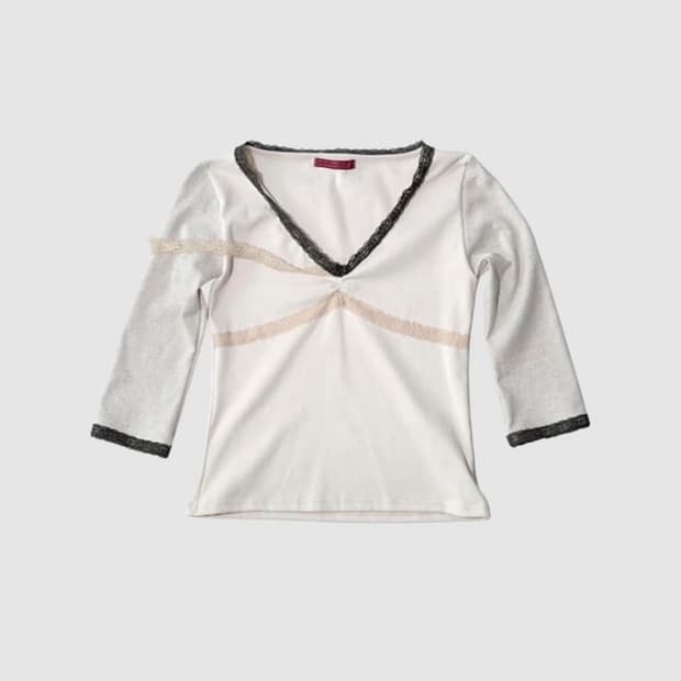 인앤양인하모니 lace top pink 레이스 탑 핑크 7부티