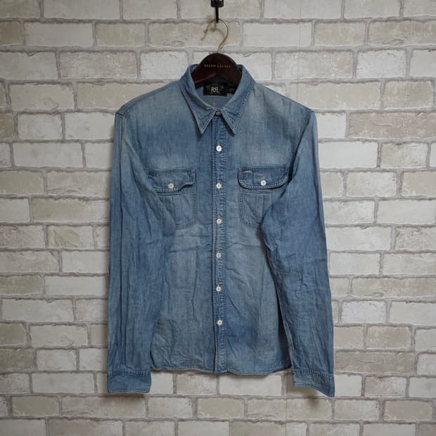 RRL 더블알엘 인디고 데님 워크셔츠